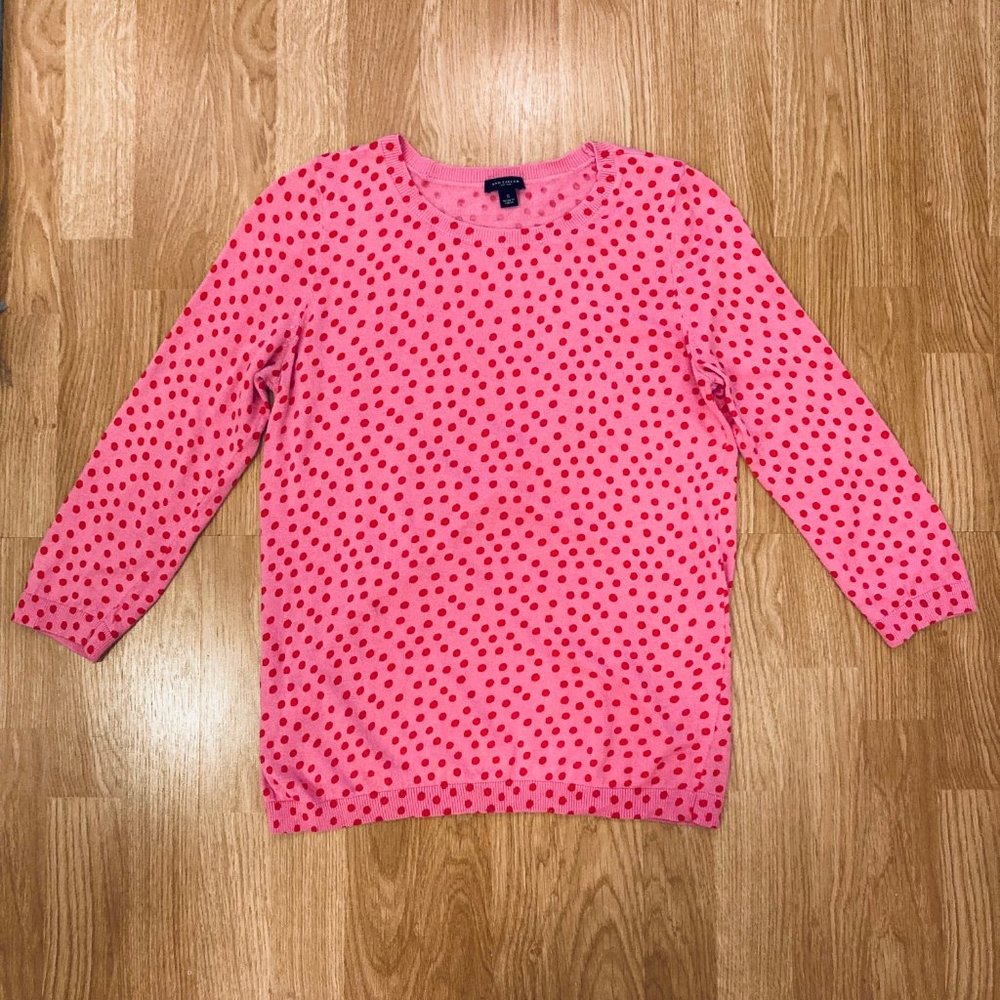 Ann Taylor crewneck sweater - pink/red - Size Small